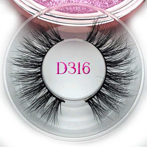 Hot selling 100% real eyelashes D381